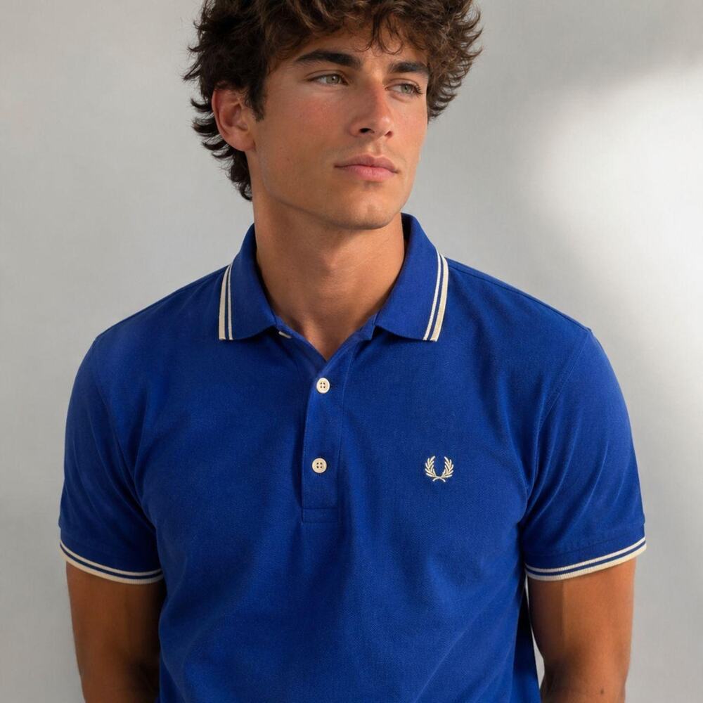 Fred perry blue twin tipped polo